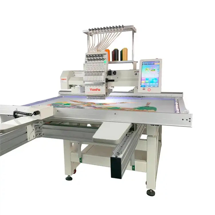 Multifunkční plochý vyšívací stroj