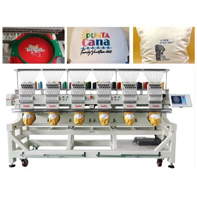 Vyšívací stroj se 6 hlavami a 12 hlavami pro hromadnou výrobu